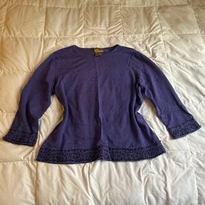 Choices Purple Knit Top